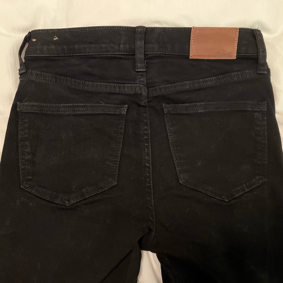 Madewell Jeans - Road Tripper Black Denim Stretch Skinny Mid Rise Womens 24 - Picture 3 of 13